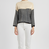 NORA™ | Two-Tone High-Neck Pullover