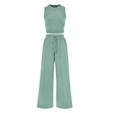 REINA™ – Ribbed Knit Sleeveless Lounge Set