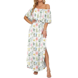 FLORENTINE™ – Floral Off-Shoulder Ruffle Maxi Dress