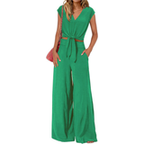 SUNDRA™ – Breezy Belted Crop Wide Leg Set