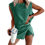 GRACIE™ – Relaxed Cotton Tee & Shorts Set