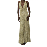 LORALEI™ – Floral Halter Backless Maxi Dress