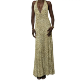 LENNOX™ – Sexy Backless Halter Print Dress