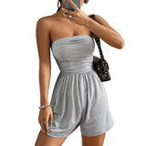 SOLÈNE™ – Wild Print Strapless Summer Romper