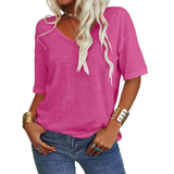 KATIE™ – Relaxed V-Neck Essential Tee