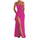 NADIRA™ – Sexy Backless High Split Slip Dress