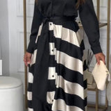 CALISTA™ - Satin Stripe Dress