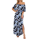 FLORENTINE™ – Floral Off-Shoulder Ruffle Maxi Dress