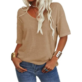 KATIE™ – Relaxed V-Neck Essential Tee