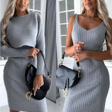 LARISSA™ - Ribbed Knit Two-Piece Set