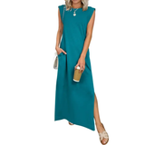 BREEANA™ – Relaxed Sleeveless Split Maxi Dress