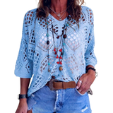 COVE™ – Breezy Crochet Batwing Top