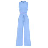 REINA™ – Ribbed Knit Sleeveless Lounge Set