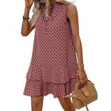 LYSA™ – Boho Printed Tiered Bow Dress