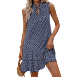 LYSA™ – Boho Printed Tiered Bow Dress