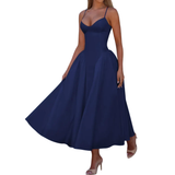 GENEVRE™ – Sleeveless Waist-Cinched Maxi Dress