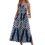 TEMPERANCE™ – Boho Halter Neck Flowy Midi Dress