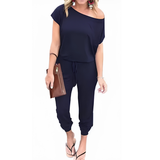 NELLY™ – Off-Shoulder Pocket Casual Jumpsuit