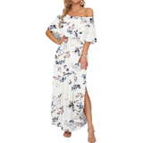 FLORENTINE™ – Floral Off-Shoulder Ruffle Maxi Dress