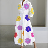 SOFER™ - Elegant Front Wrap Collared Maxi Dress