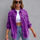EUGENIA™ – Relaxed Drop Shoulder Collared Jacket