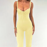 JENNIFER™ - Chic Heart Neck Line Sleeveless Jumpsuit