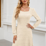 LYRA™ - Cozy Fall Babydoll Dress