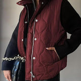 DARCY™ - Chic Lightweight Button-Up Puffer Vest