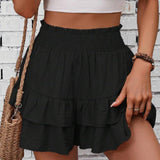 JAMET™ - Casual Ruffle Tiered Boho Skorts
