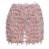 MARIA™ – Chic Fringe Detail High-Waist Mini Skirt
