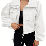 AGAPITA™ – Lightweight Zip-Up Cropped Jacket