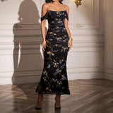 EUNOIA™ - Elegant Off Shoulder Backless Mermaid Dress