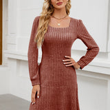 LYRA™ - Cozy Fall Babydoll Dress