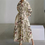 SOFER™ - Elegant Front Wrap Collared Maxi Dress