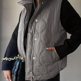 DARCY™ - Chic Lightweight Button-Up Puffer Vest