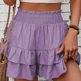 JAMET™ - Casual Ruffle Tiered Boho Skorts