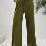 NIKU™ - Casual Wide Leg Drawstring Pants