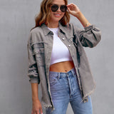EUGENIA™ – Relaxed Drop Shoulder Collared Jacket