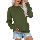 ERMA™ - Women's Lightweight Crewneck Hoodless Sweatshirt