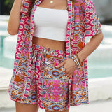 FANNIE™ – Simple Summer Floral Top and Shorts Set