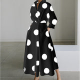 SOFER™ - Elegant Front Wrap Collared Maxi Dress