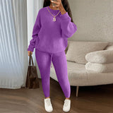 TAMA™ - Cozy Long Sleeve Sweater and Drawstring Pants Set