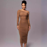 BENTE™ - Classy Bodycon Long Sleeve Midi Dress