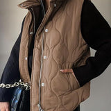 DARCY™ - Chic Lightweight Button-Up Puffer Vest