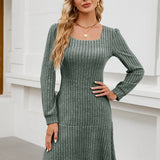 LYRA™ - Cozy Fall Babydoll Dress
