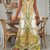 PUGAR™ - Chic Summer Sleeveless Strap Maxi Dress