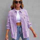 EUGENIA™ – Relaxed Drop Shoulder Collared Jacket