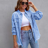 EUGENIA™ – Relaxed Drop Shoulder Collared Jacket