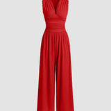 CHARITY – Chic Sleeveless Wide-Leg Jumpsuit