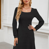 LYRA™ - Cozy Fall Babydoll Dress